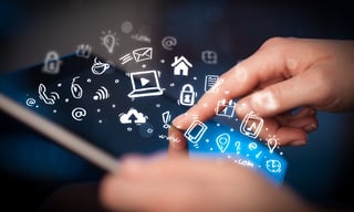 Hand touching tablet pc, social media concept.jpeg